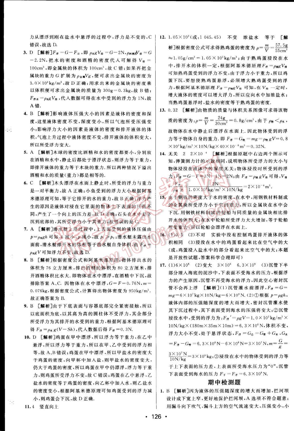 2015年同行學(xué)案課堂達(dá)標(biāo)八年級(jí)物理下冊(cè)滬科版 第24頁(yè)