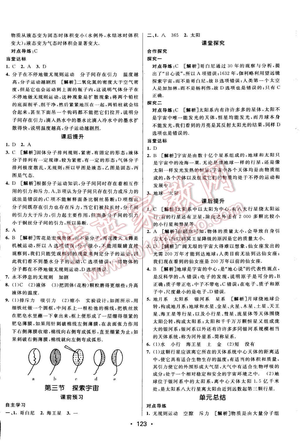 2015年同行学案课堂达标八年级物理下册沪科版 第21页