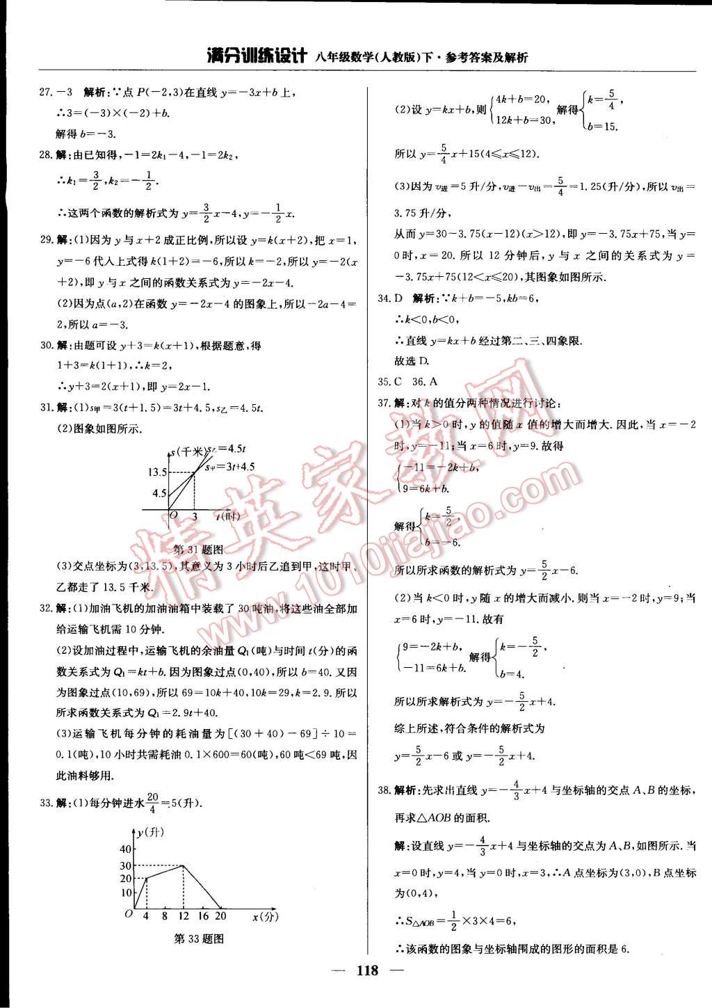 2015年滿分訓(xùn)練設(shè)計(jì)八年級(jí)數(shù)學(xué)下冊(cè)人教版 第23頁(yè)