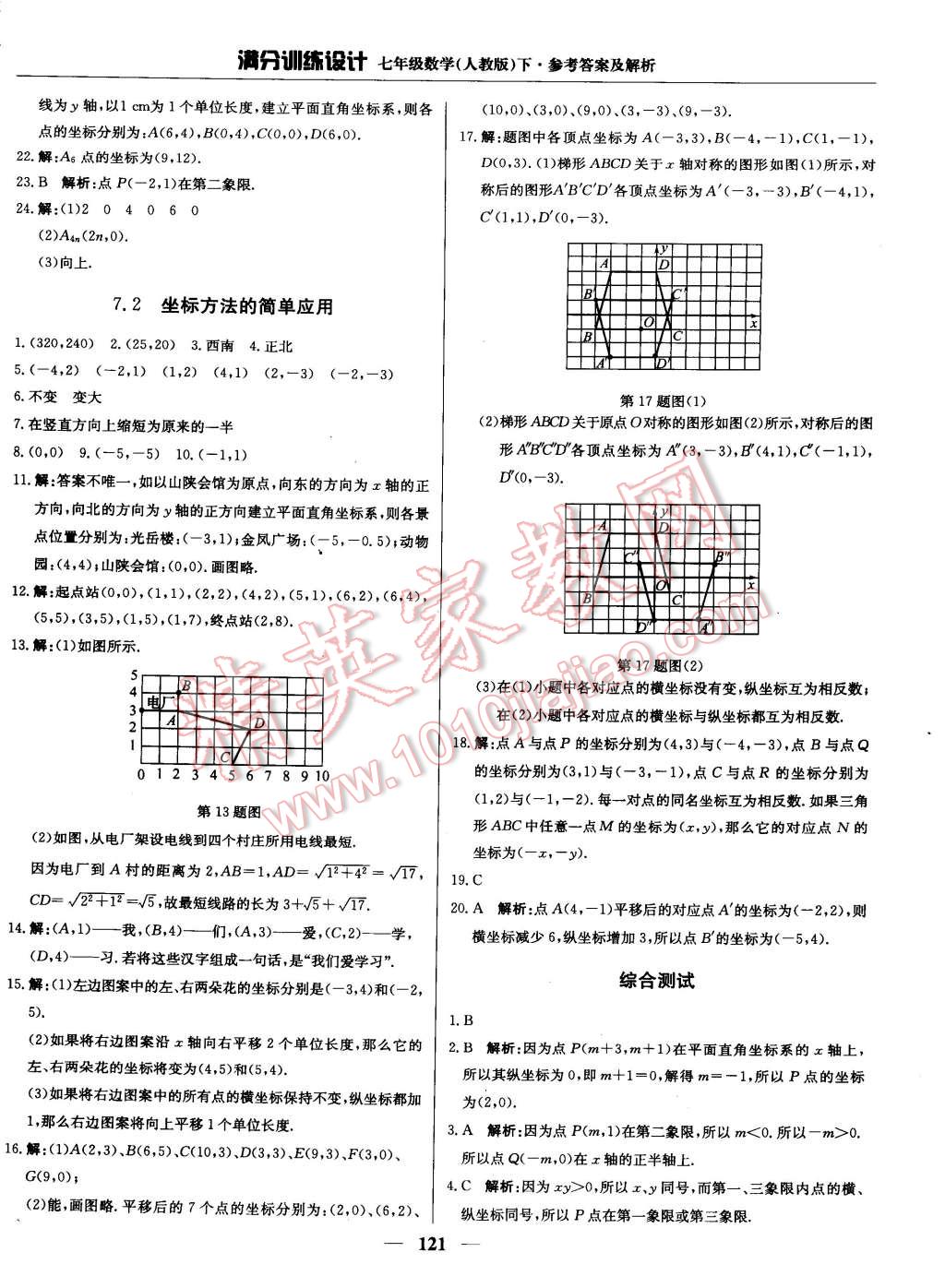 2015年滿分訓(xùn)練設(shè)計(jì)七年級數(shù)學(xué)下冊人教版 第10頁