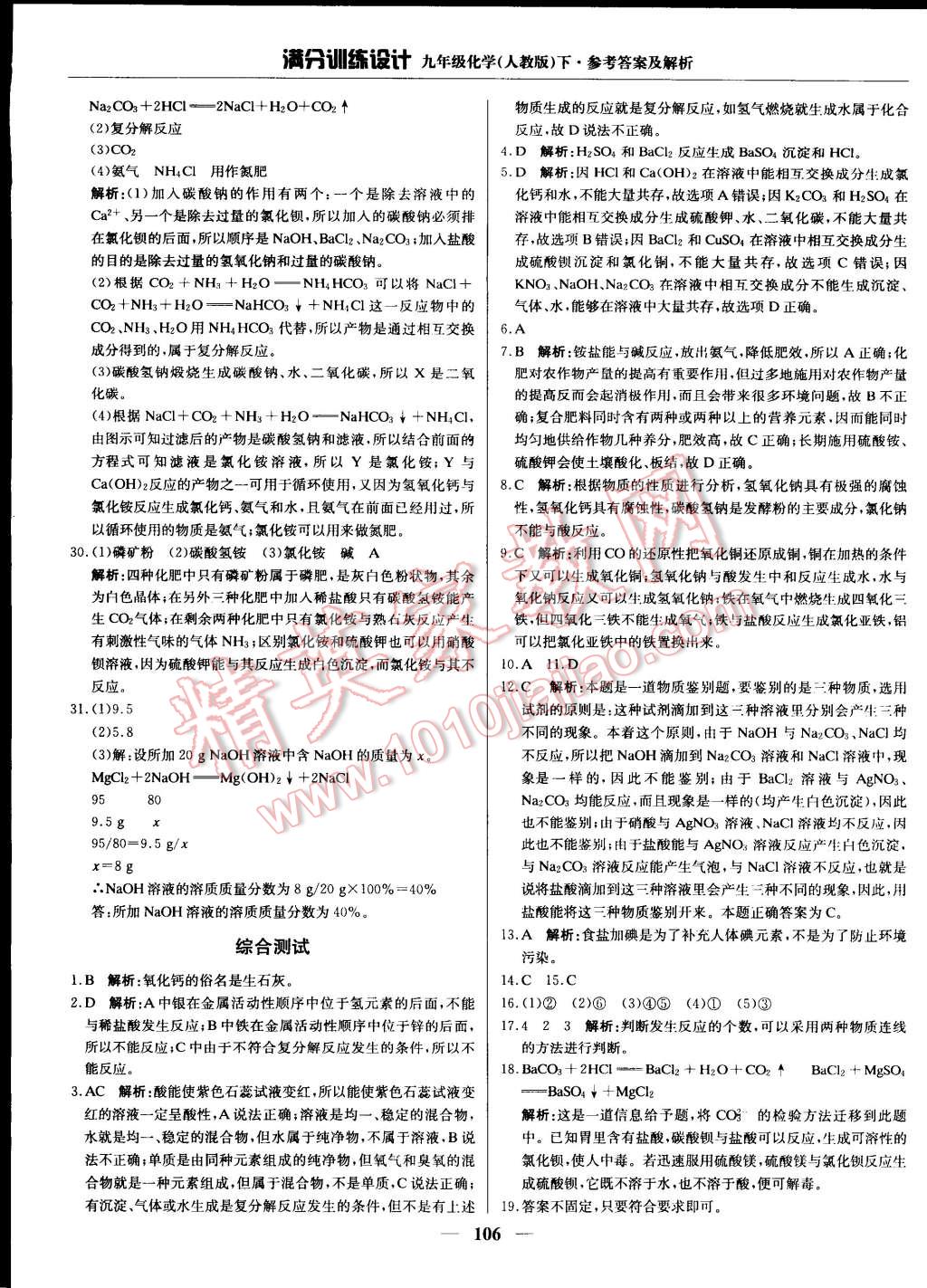 2015年滿分訓(xùn)練設(shè)計(jì)九年級化學(xué)下冊人教版 第19頁