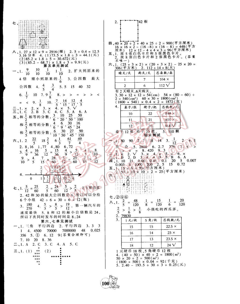 2014年創(chuàng)維新課堂五年級(jí)數(shù)學(xué)上冊(cè)北師大版 第8頁(yè)