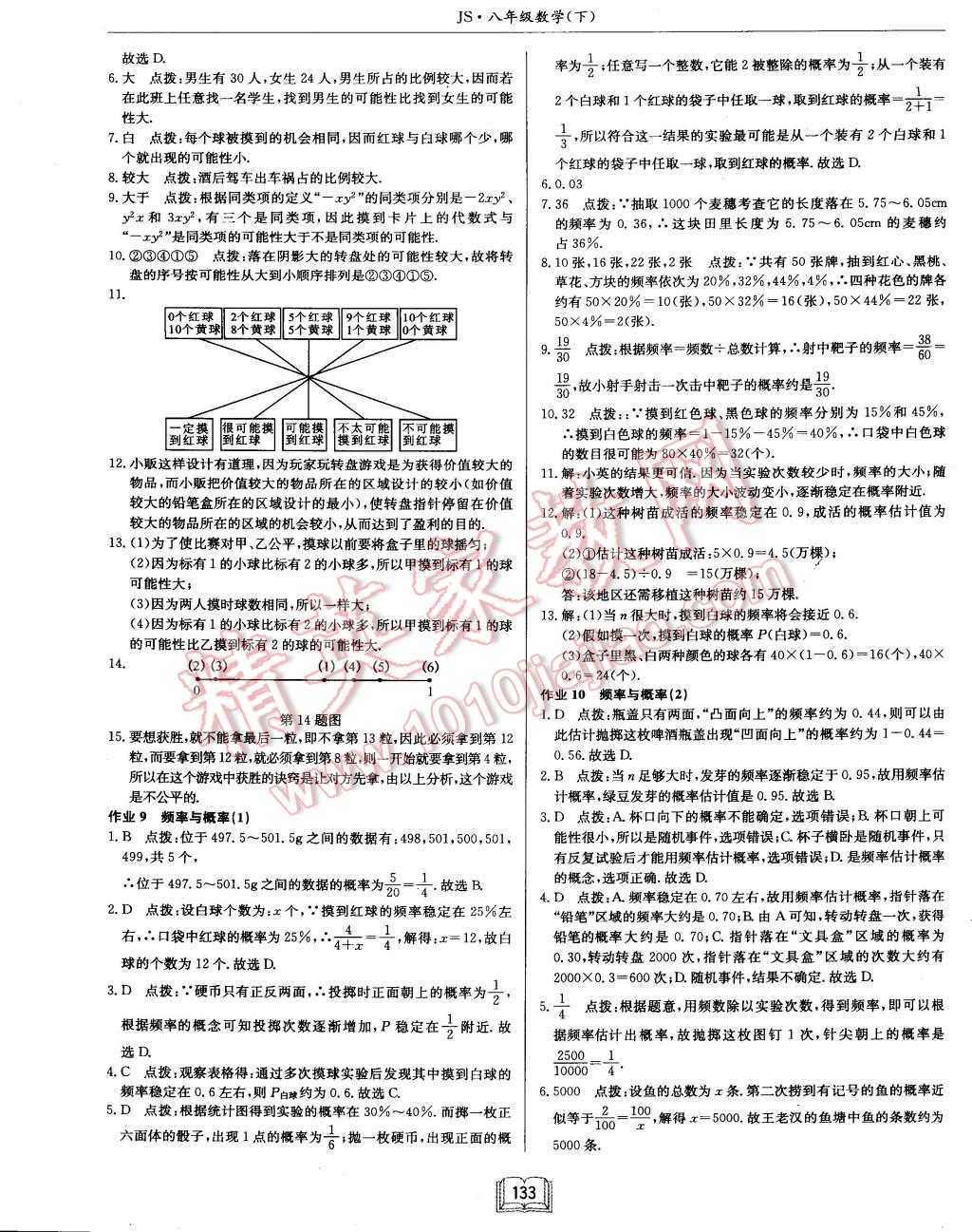 2015年启东中学作业本八年级数学下册江苏版 第6页