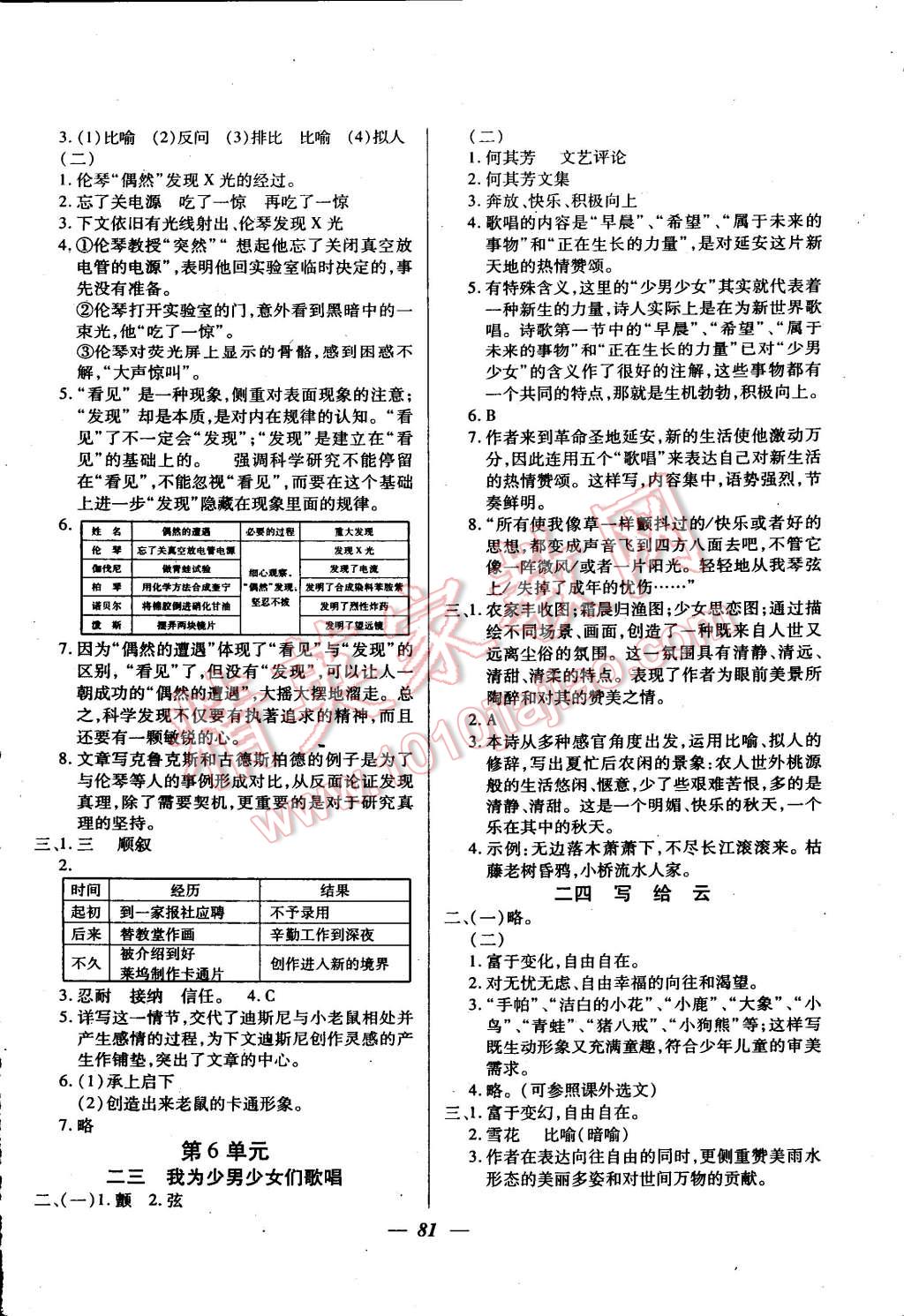 2014年金牌教练七年级语文上册人教版 第9页