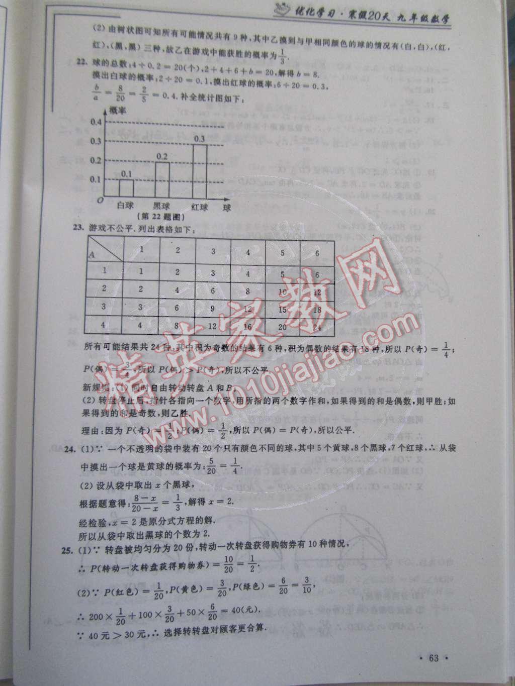 2015年優(yōu)化學習寒假20天九年級數學江蘇版 第13頁