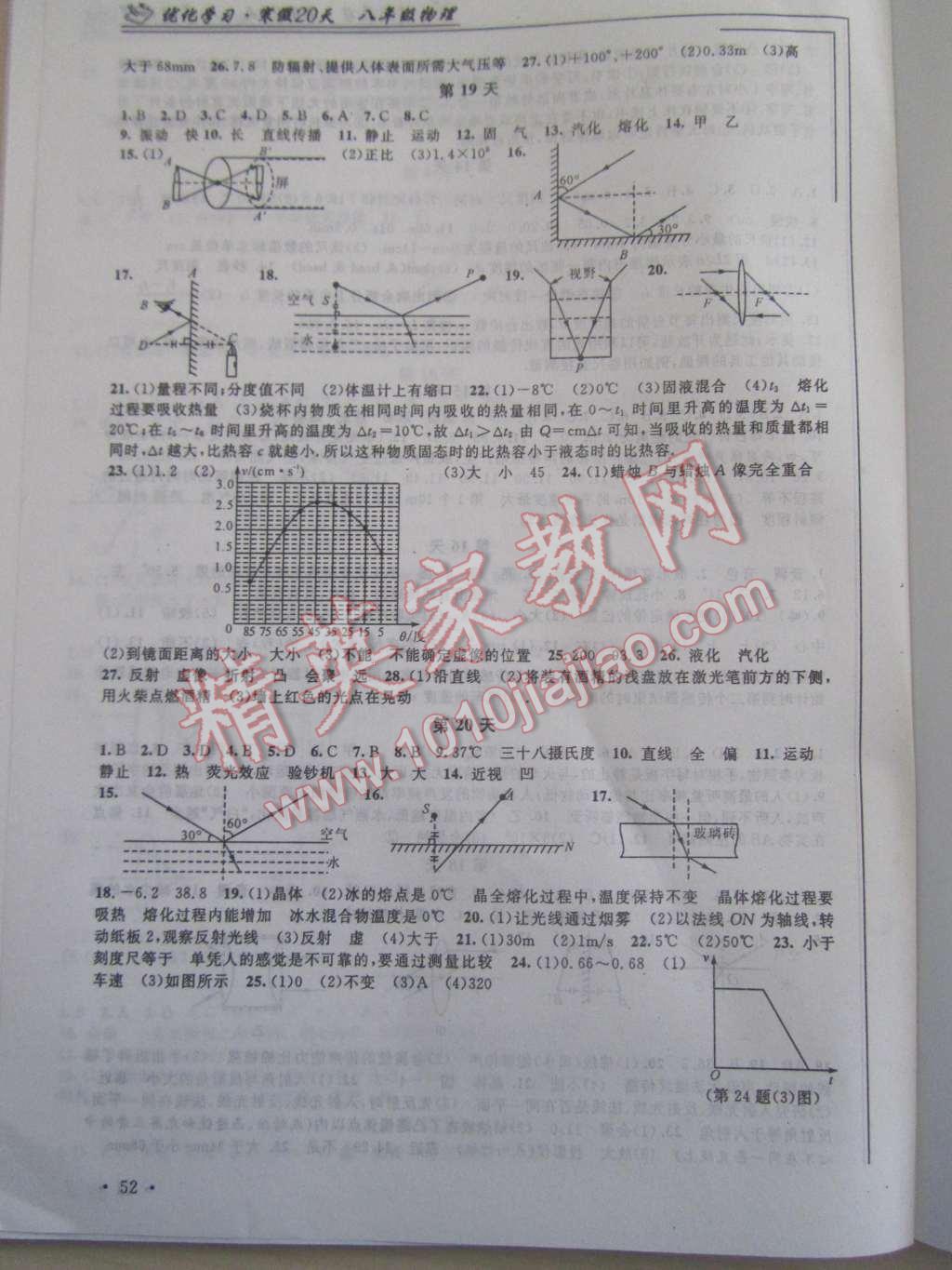 2015年優(yōu)化學(xué)習(xí)寒假20天八年級物理江蘇版 第4頁