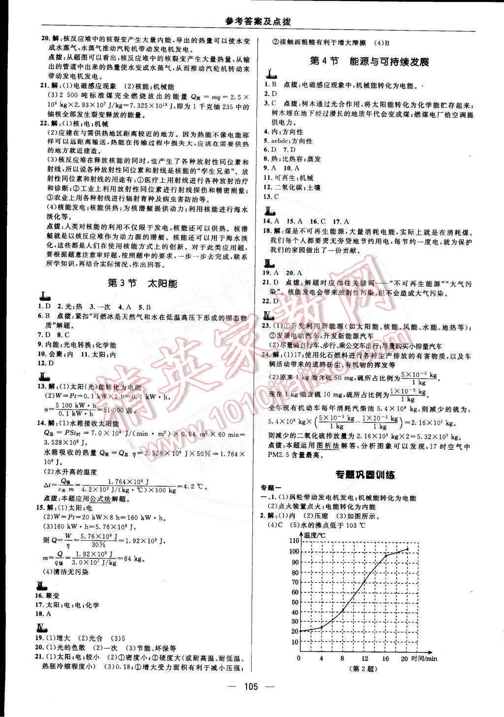 2015年綜合應(yīng)用創(chuàng)新題典中點九年級物理下冊人教版 參考答案第38頁