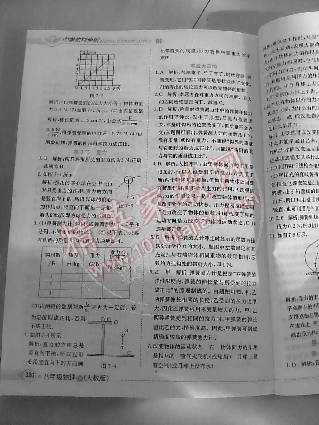 2015年中学教材全解八年级物理下册人教版 第2页