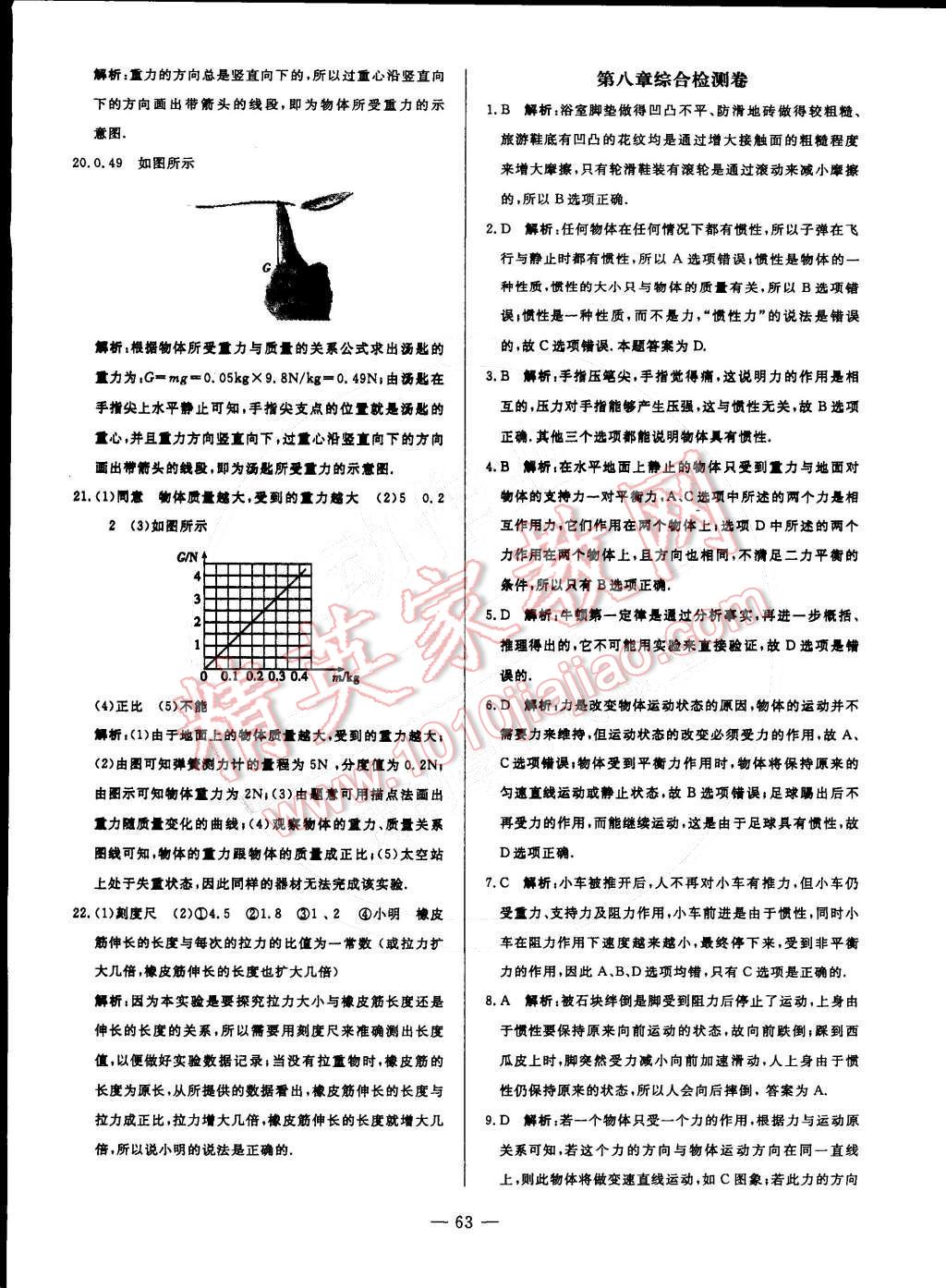 2015年非常1加1訓(xùn)練加檢測八年級物理下冊人教版 第35頁