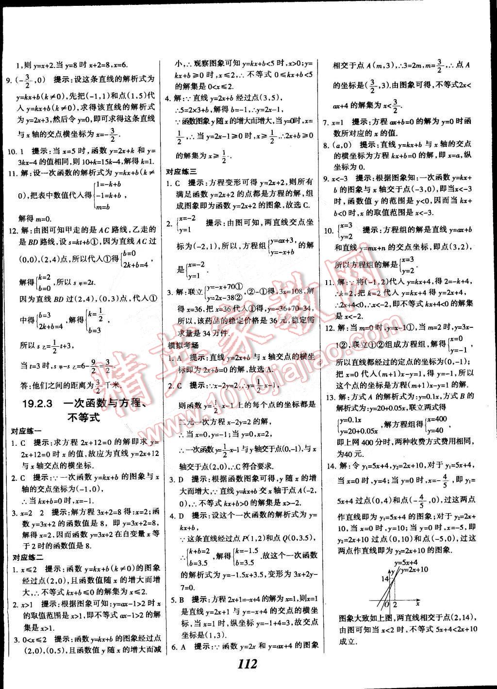 2015年全優(yōu)課堂考點集訓與滿分備考八年級數(shù)學下冊人教版 第16頁