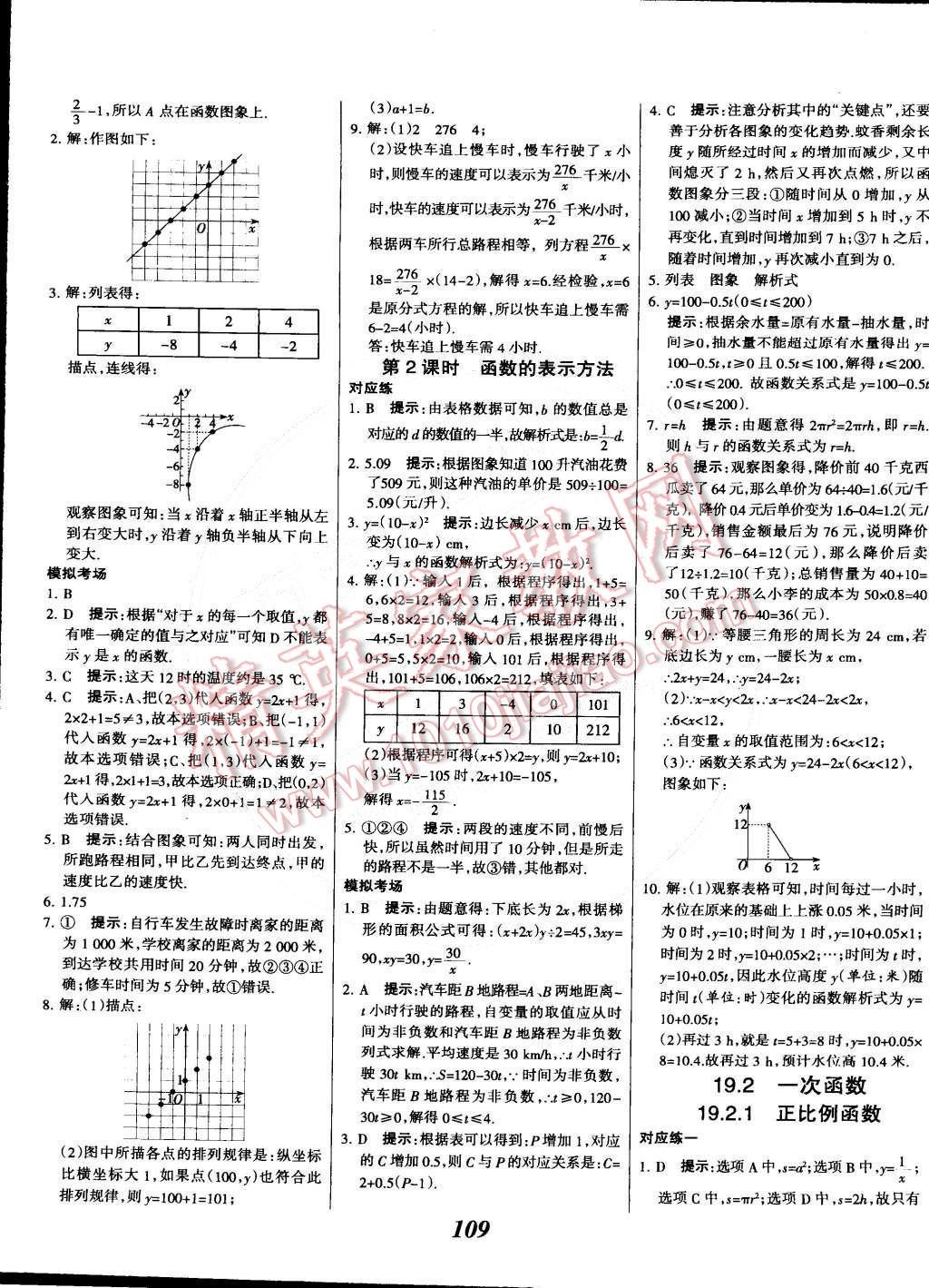 2015年全優(yōu)課堂考點集訓(xùn)與滿分備考八年級數(shù)學(xué)下冊人教版 第13頁