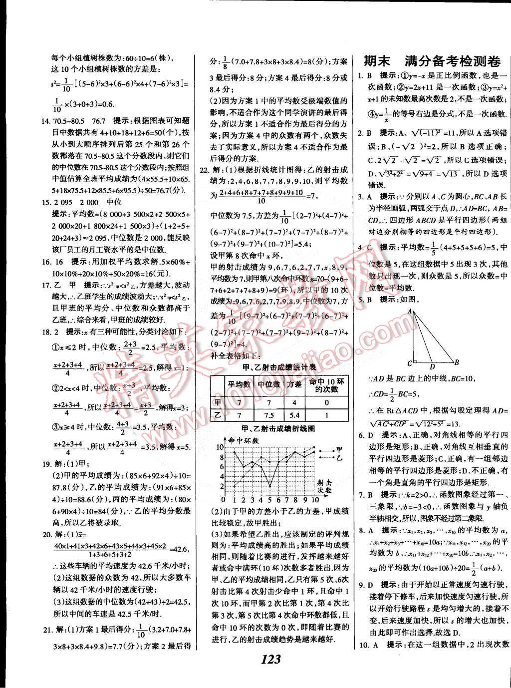 2015年全優(yōu)課堂考點集訓(xùn)與滿分備考八年級數(shù)學(xué)下冊人教版 第27頁