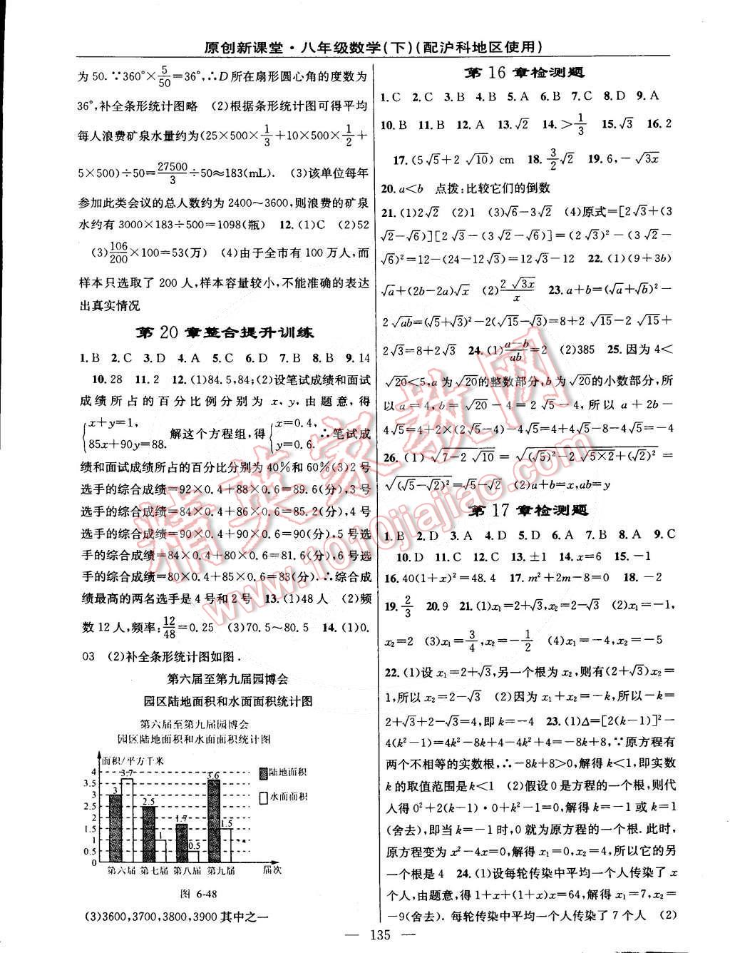 2015年原創(chuàng)新課堂八年級數(shù)學(xué)下冊滬科版 第13頁