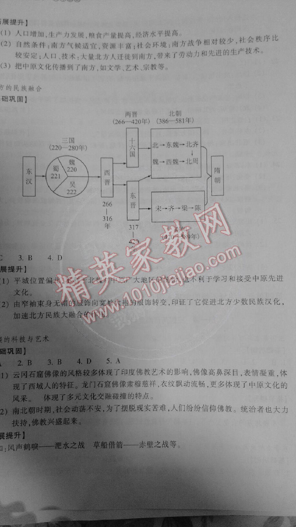 2015年作業(yè)本八年級歷史與社會上冊人教版浙江教育出版社 第13頁