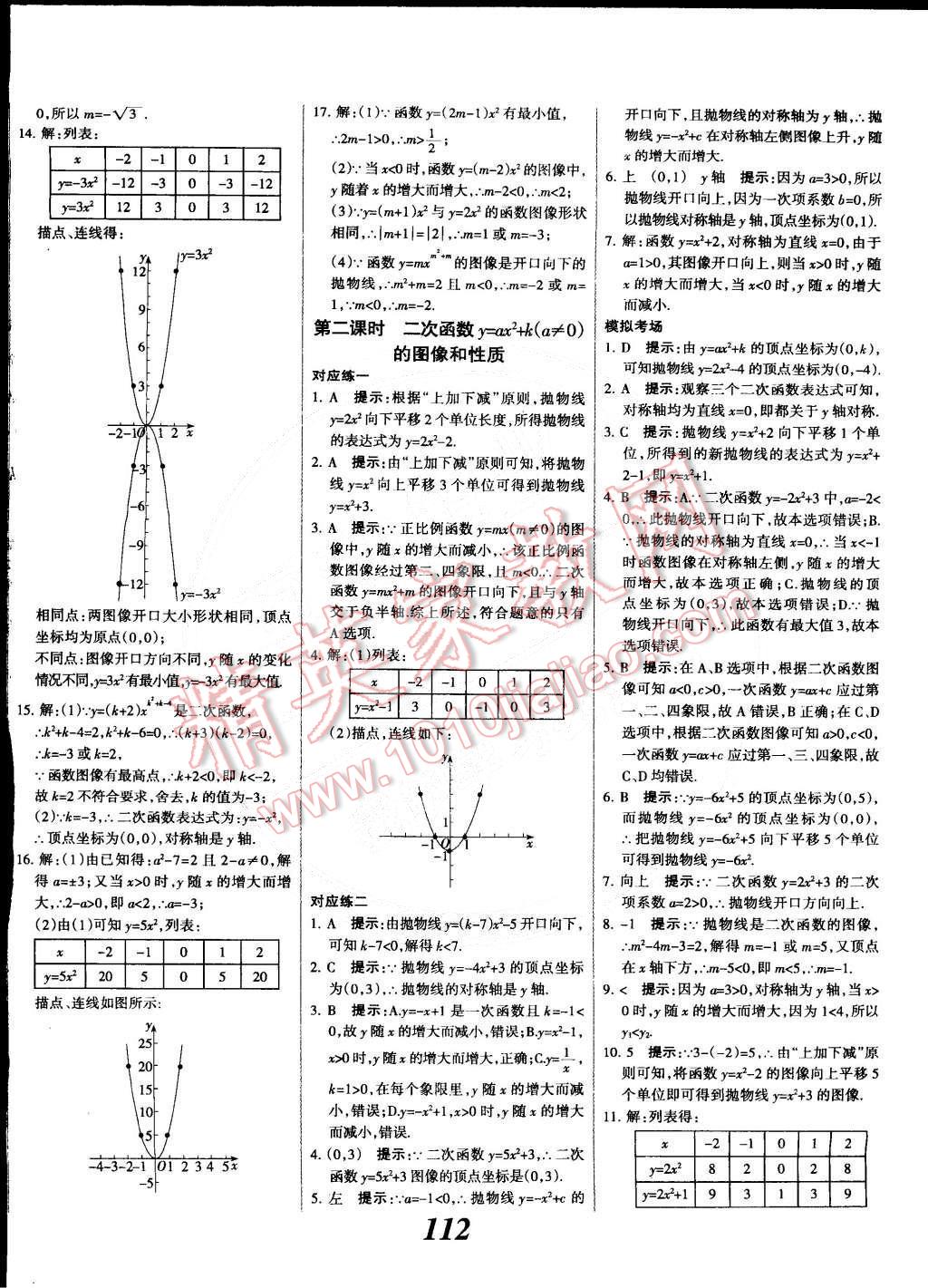 2014年全優(yōu)課堂考點集訓(xùn)與滿分備考九年級數(shù)學(xué)全一冊下冀教版 第12頁