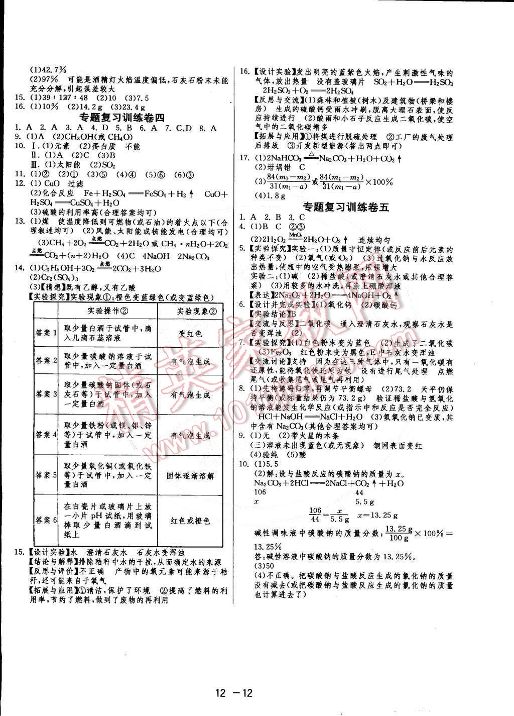 2015年1课3练单元达标测试九年级化学下册人教版 第12页