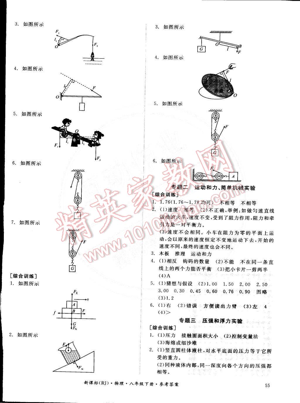 2015年全品小复习八年级物理下册人教版 第6页