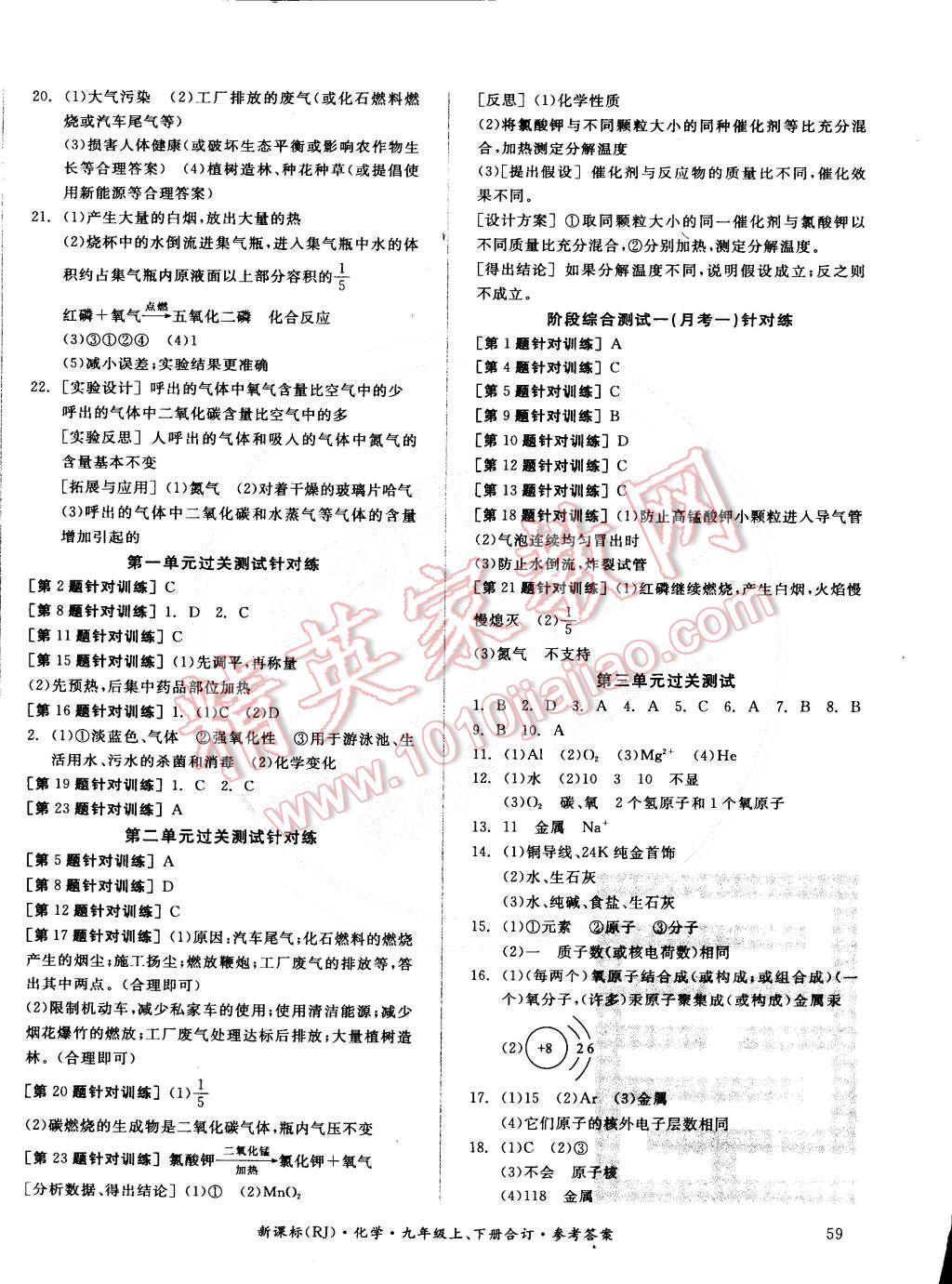 2014年全品小復(fù)習(xí)九年級化學(xué)上下冊合訂本人教版 第2頁