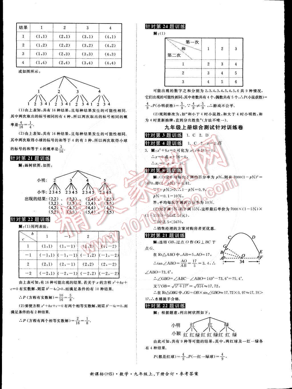 2014年全品小復習九年級數(shù)學全一冊華師大版 第8頁