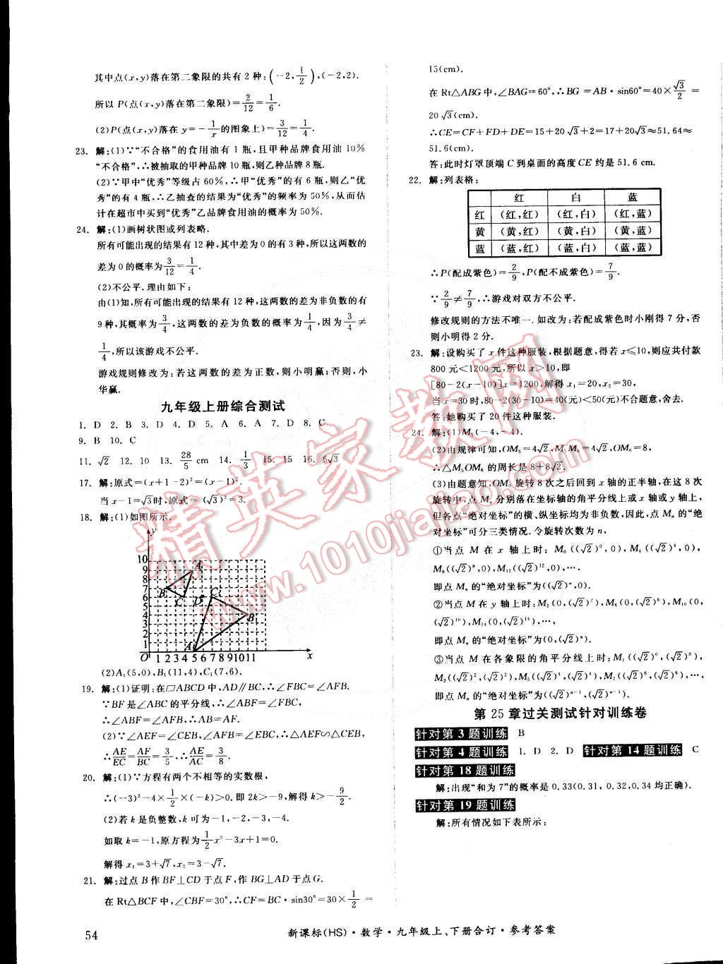 2014年全品小復(fù)習(xí)九年級(jí)數(shù)學(xué)全一冊(cè)華師大版 第7頁(yè)