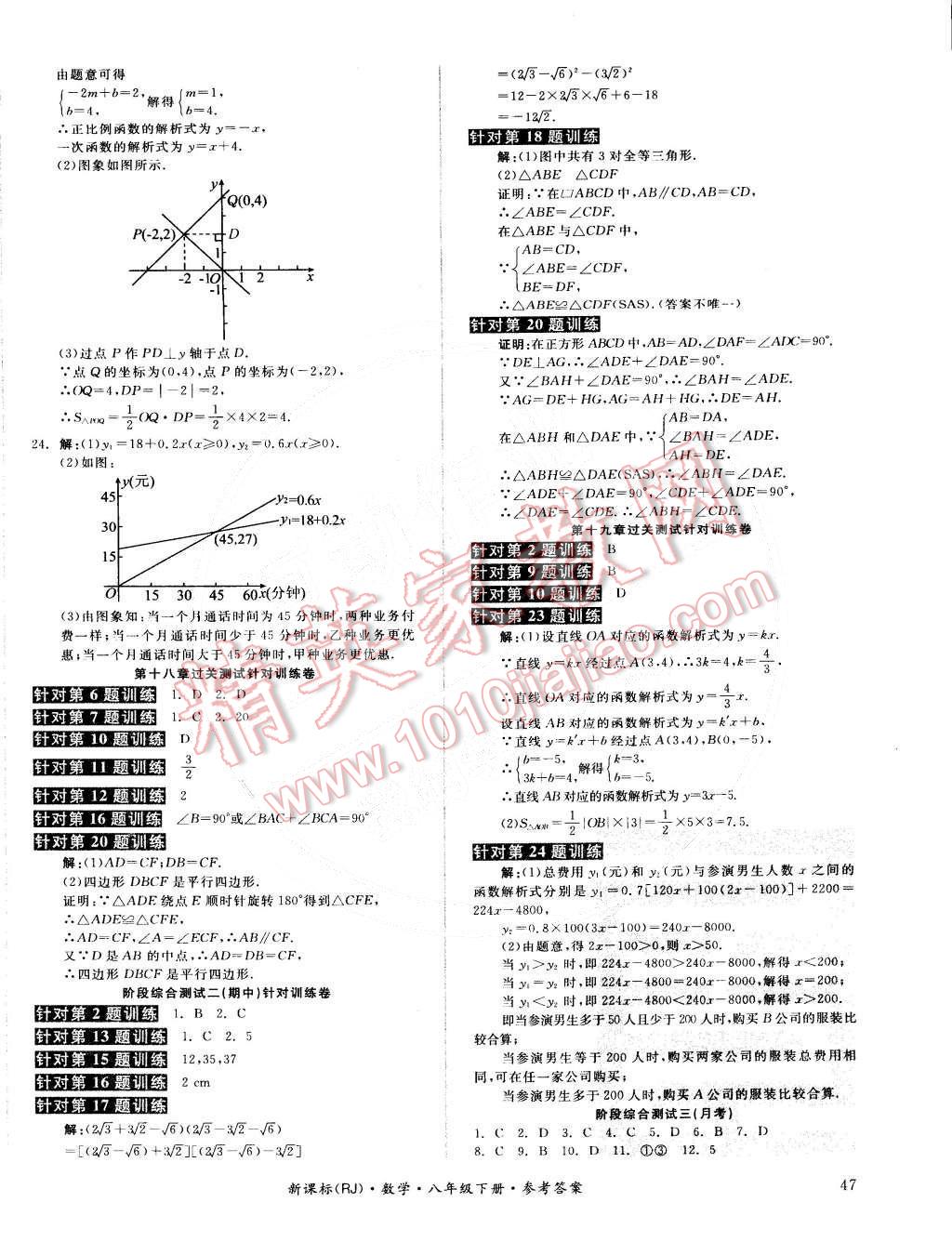 2015年全品小復習八年級數(shù)學下冊人教版 第6頁