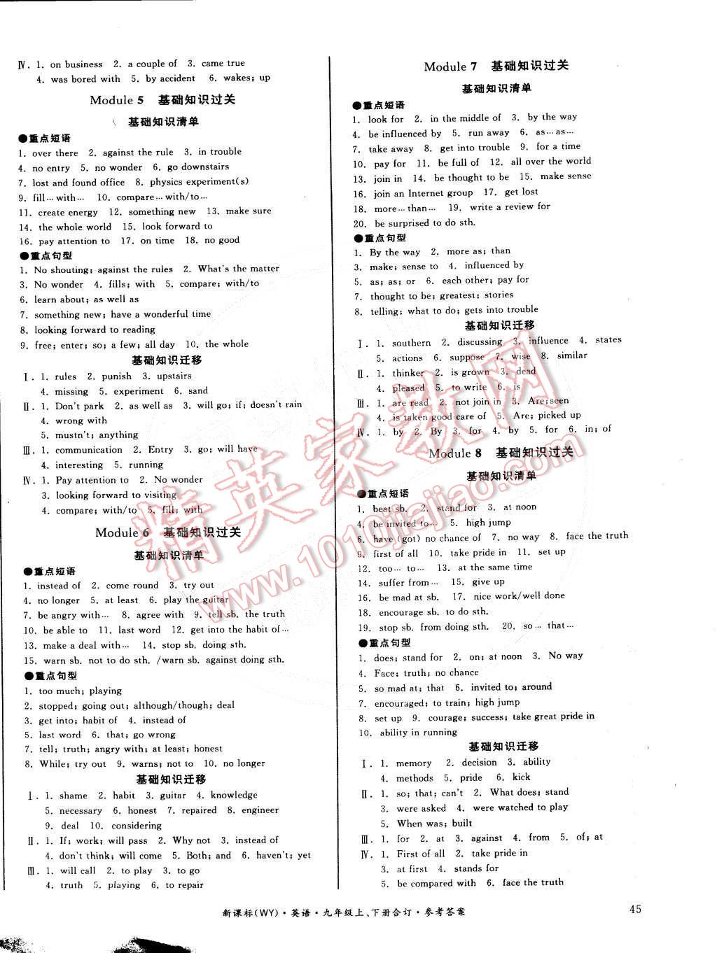 2014年全品小复习九年级英语全一册外研版 第2页