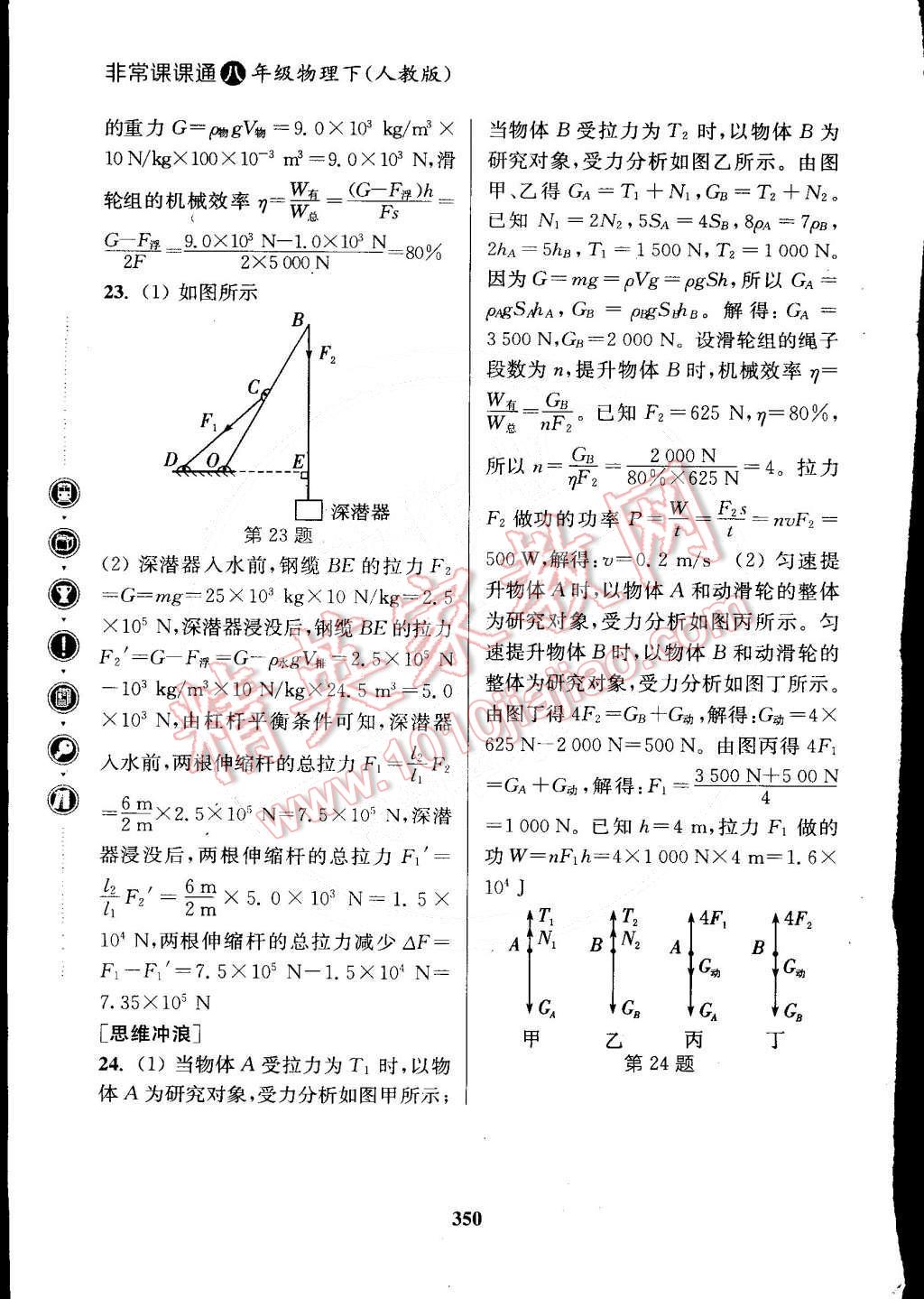 2015年通城学典非常课课通八年级物理下册人教版 第14页