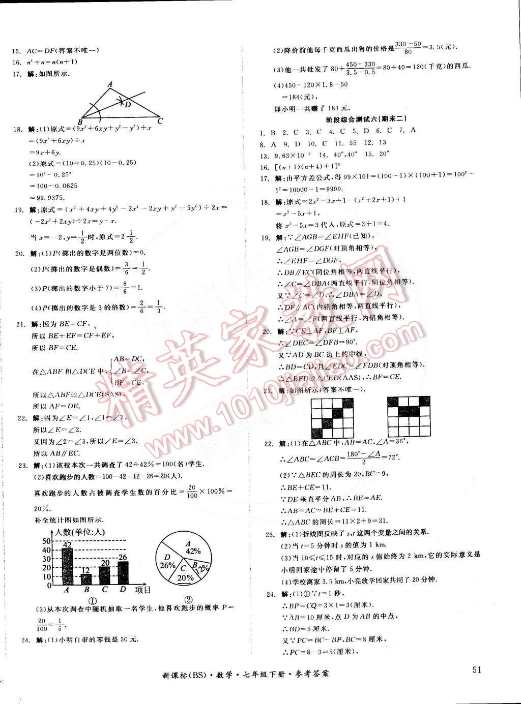 2015年全品小复习七年级数学下册北师大版 第14页