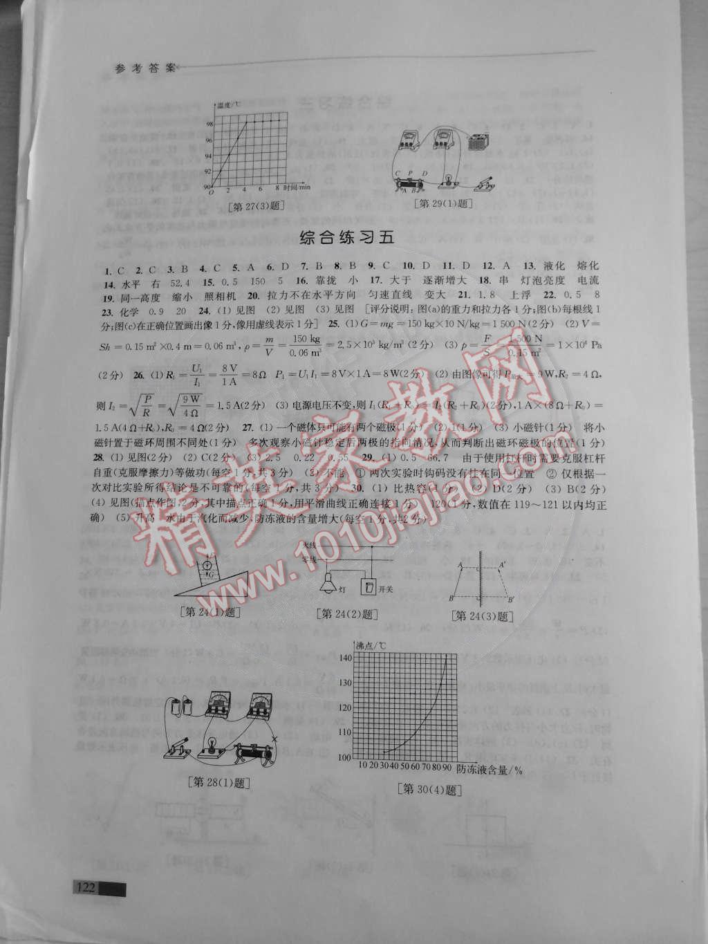 2015年學(xué)習(xí)與評(píng)價(jià)九年級(jí)物理下冊(cè)蘇科版 第8頁(yè)