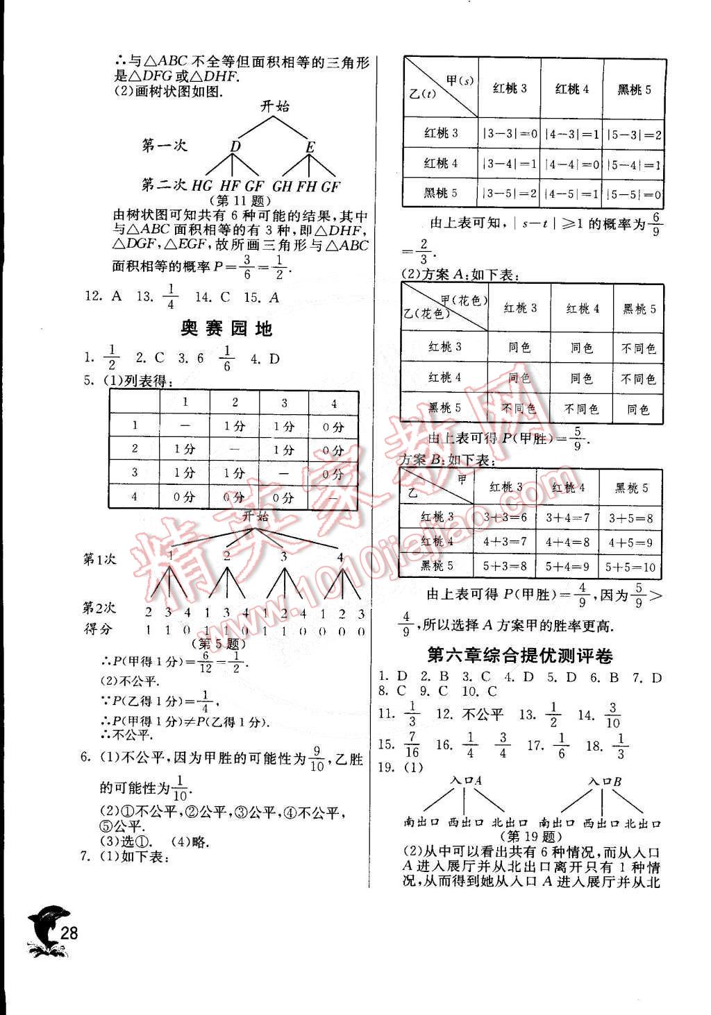 2015年实验班提优训练七年级数学下册北师大版 第28页