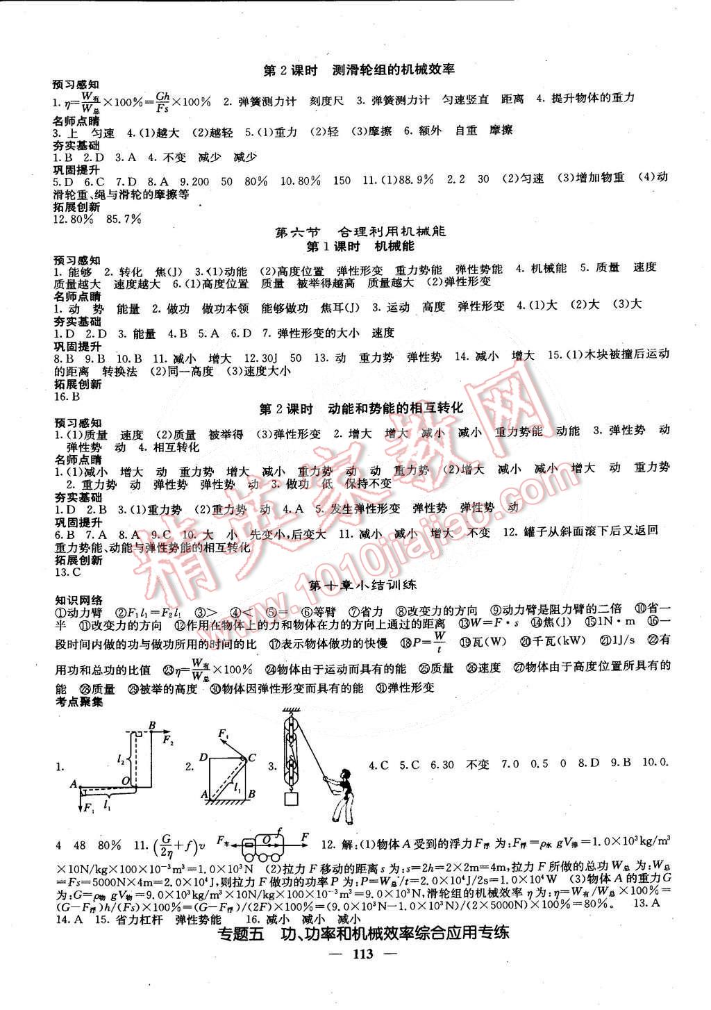 2015年課堂點(diǎn)睛八年級(jí)物理下冊(cè)滬科版 第10頁(yè)