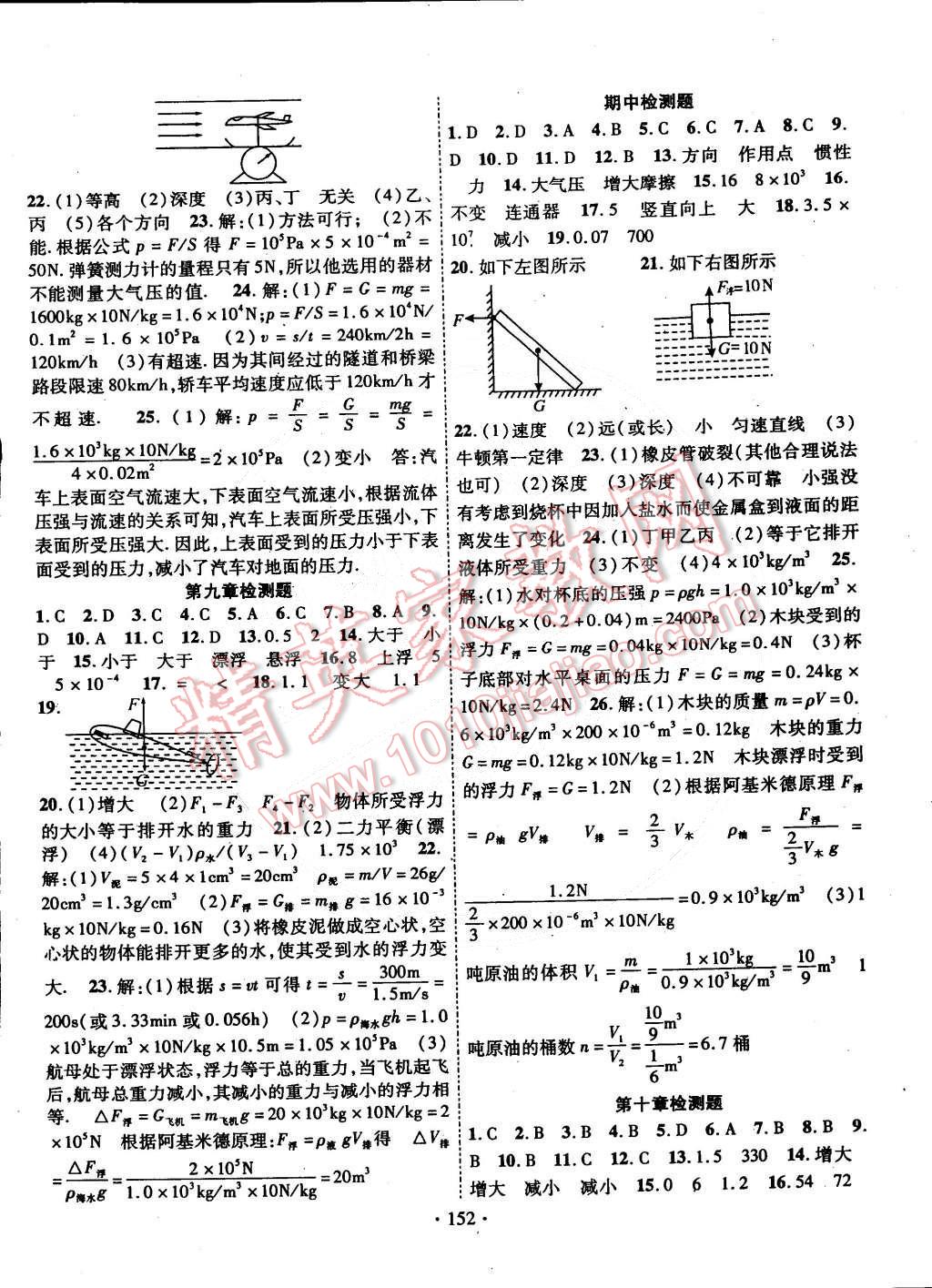 2015年暢優(yōu)新課堂八年級(jí)物理下冊(cè)滬科版 第10頁(yè)