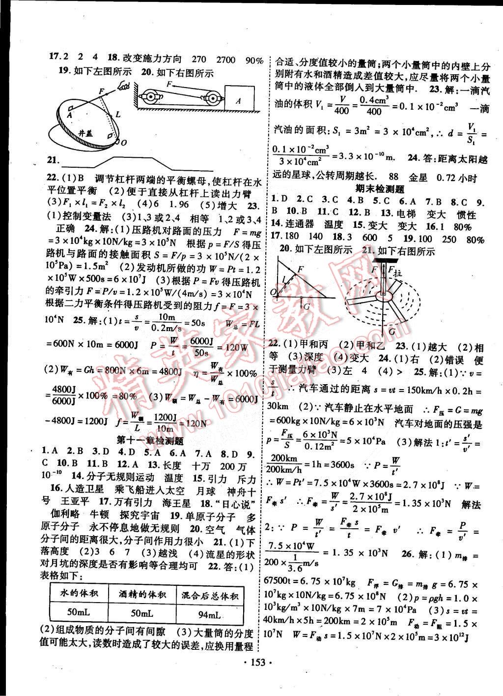 2015年暢優(yōu)新課堂八年級(jí)物理下冊(cè)滬科版 第11頁(yè)