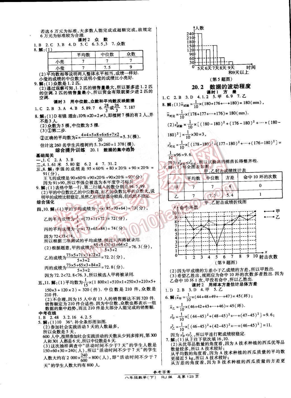 2015年高效课时通10分钟掌控课堂八年级数学下册人教版 第13页