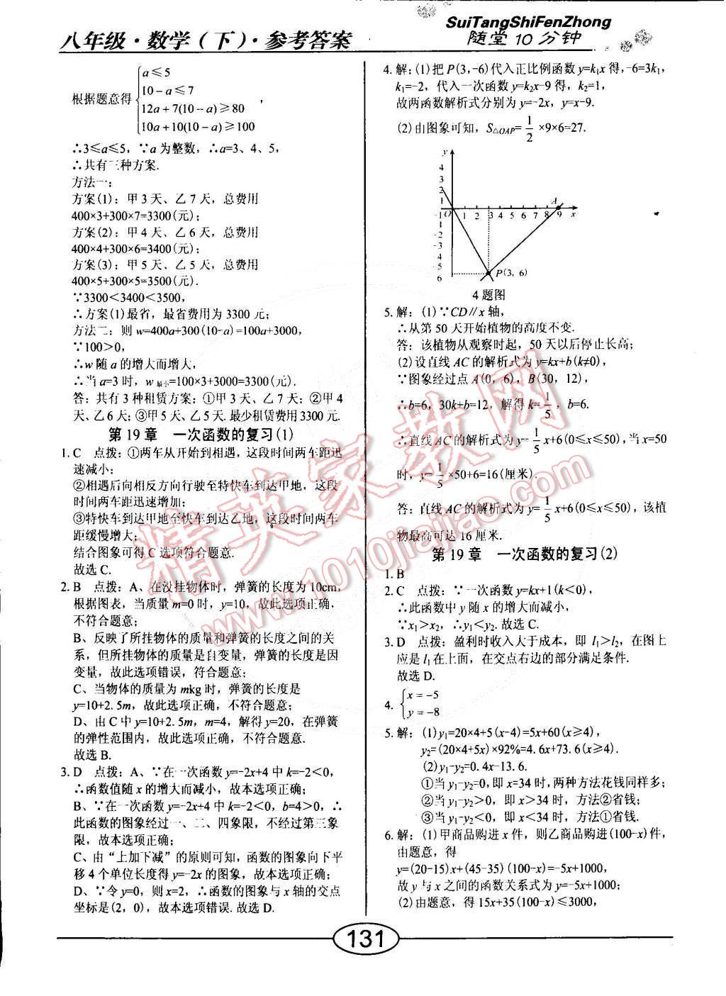 2015年學(xué)考2加1八年級(jí)數(shù)學(xué)下冊(cè)人教版 第31頁(yè)