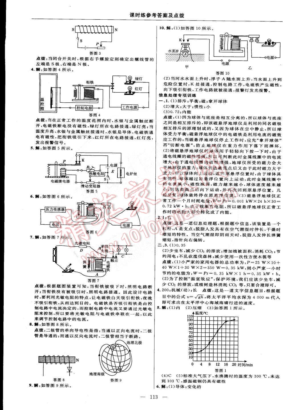 2015年点拨训练九年级物理下册沪科版 第23页