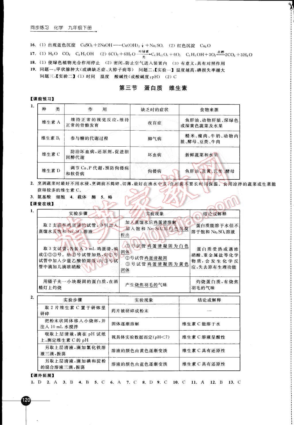 2015年同步練習(xí)九年級(jí)化學(xué)下冊(cè)滬教版 第12頁(yè)