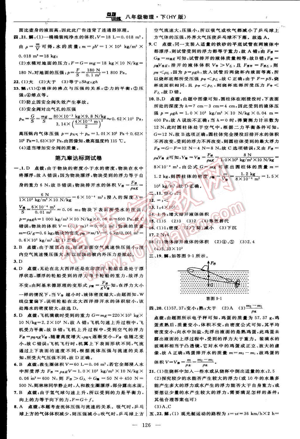 2015年點(diǎn)撥訓(xùn)練八年級物理下冊滬粵版 第4頁