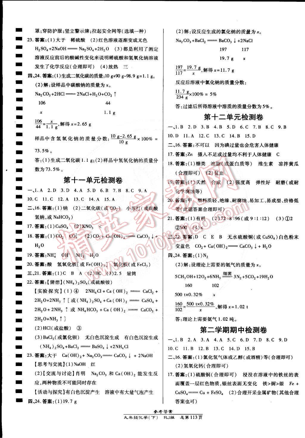 2015年高效課時通10分鐘掌控課堂九年級化學下冊人教版 第11頁