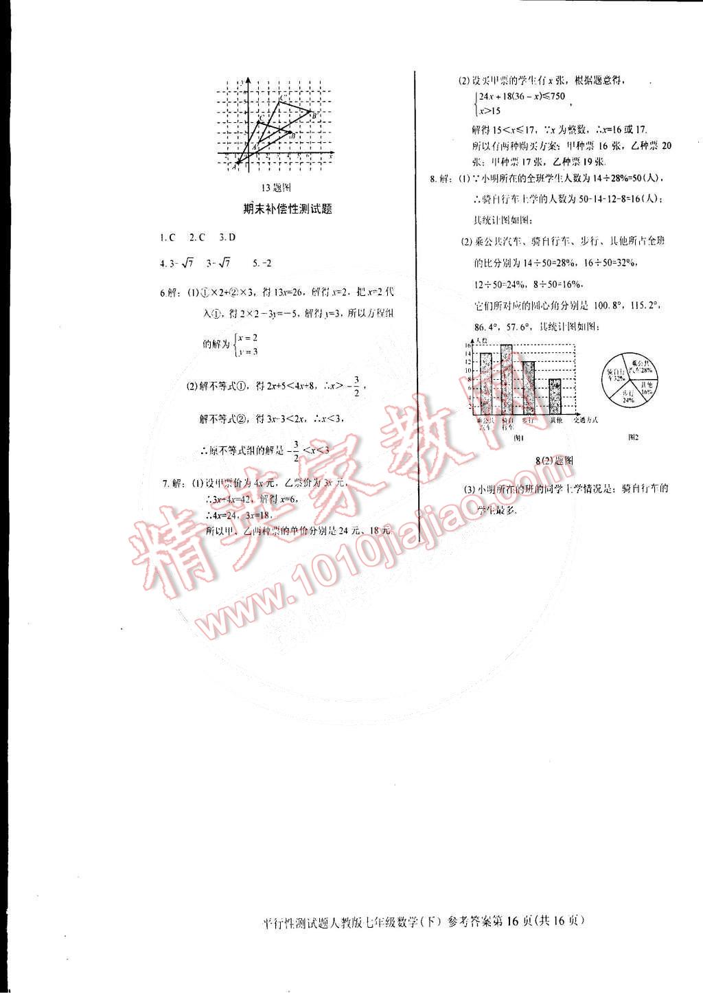 2015年学考2加1七年级数学下册人教版 第16页