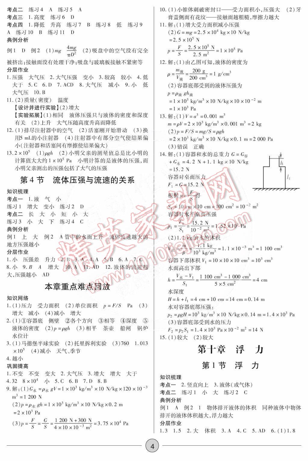 2015年一課一練創(chuàng)新練習(xí)八年級物理下冊人教版 第4頁