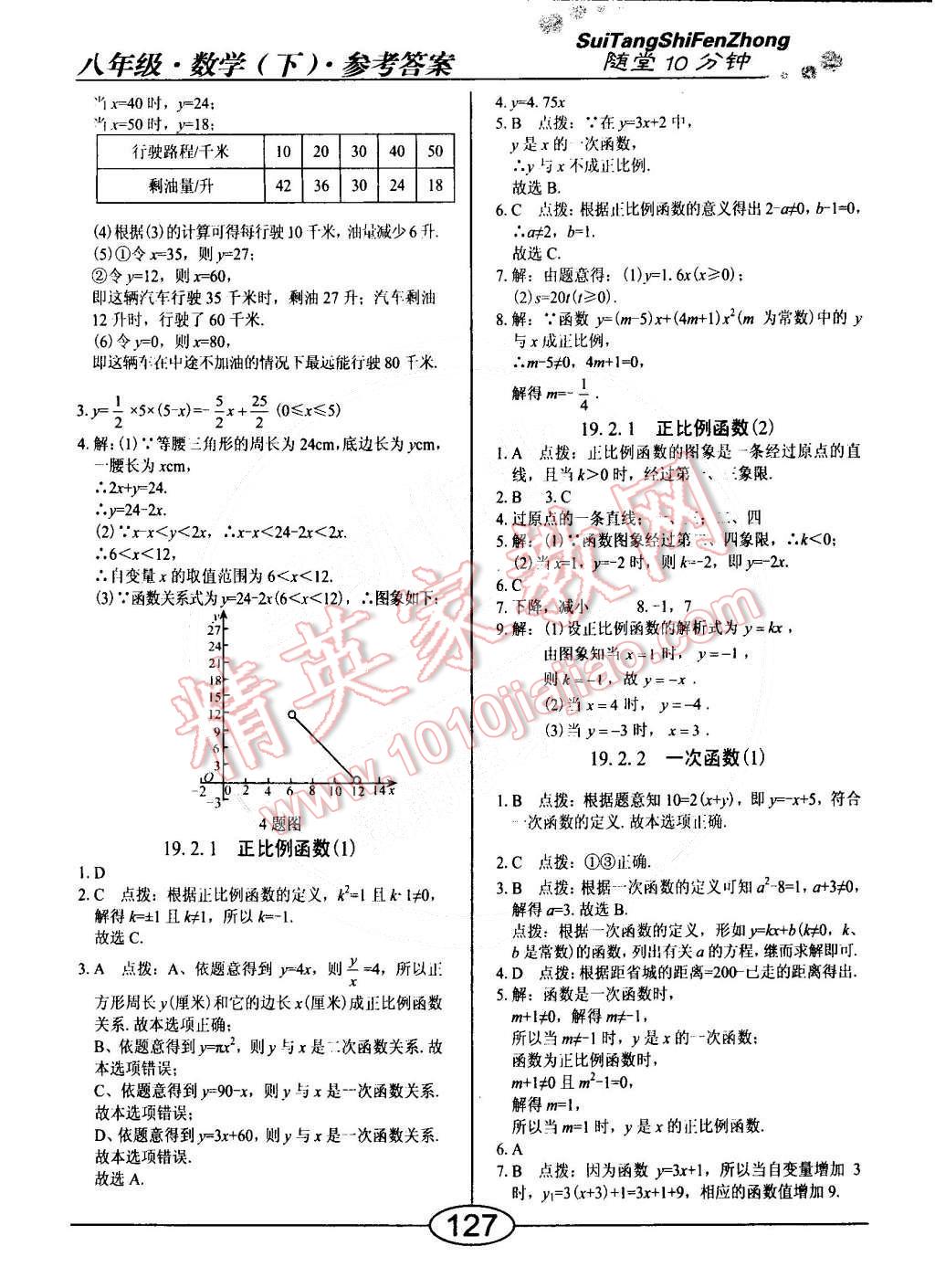 2015年學(xué)考2加1八年級(jí)數(shù)學(xué)下冊(cè)人教版 第27頁(yè)