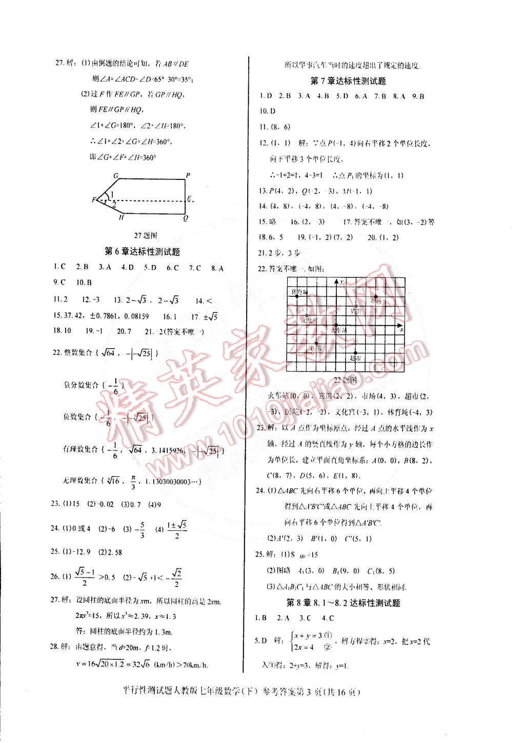 2015年学考2加1七年级数学下册人教版 第3页