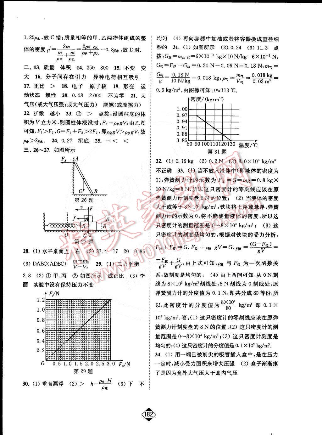 2015年轻松作业本八年级物理下册新课标江苏版 第20页