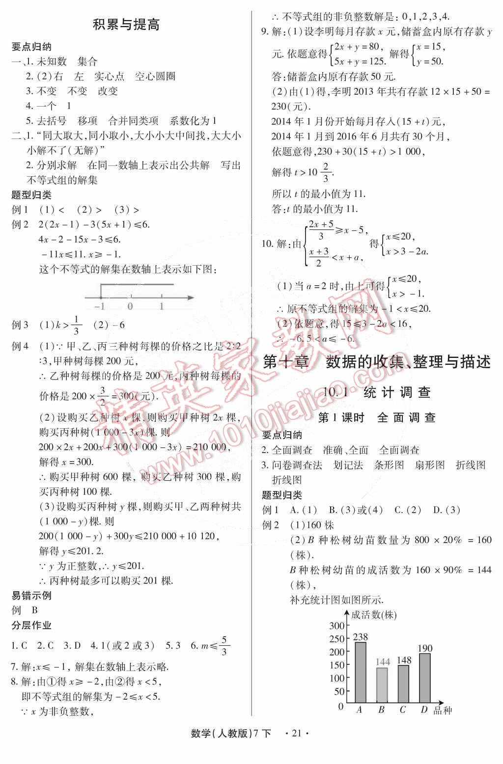 2015年一课一练创新练习七年级数学下册人教版 第25页