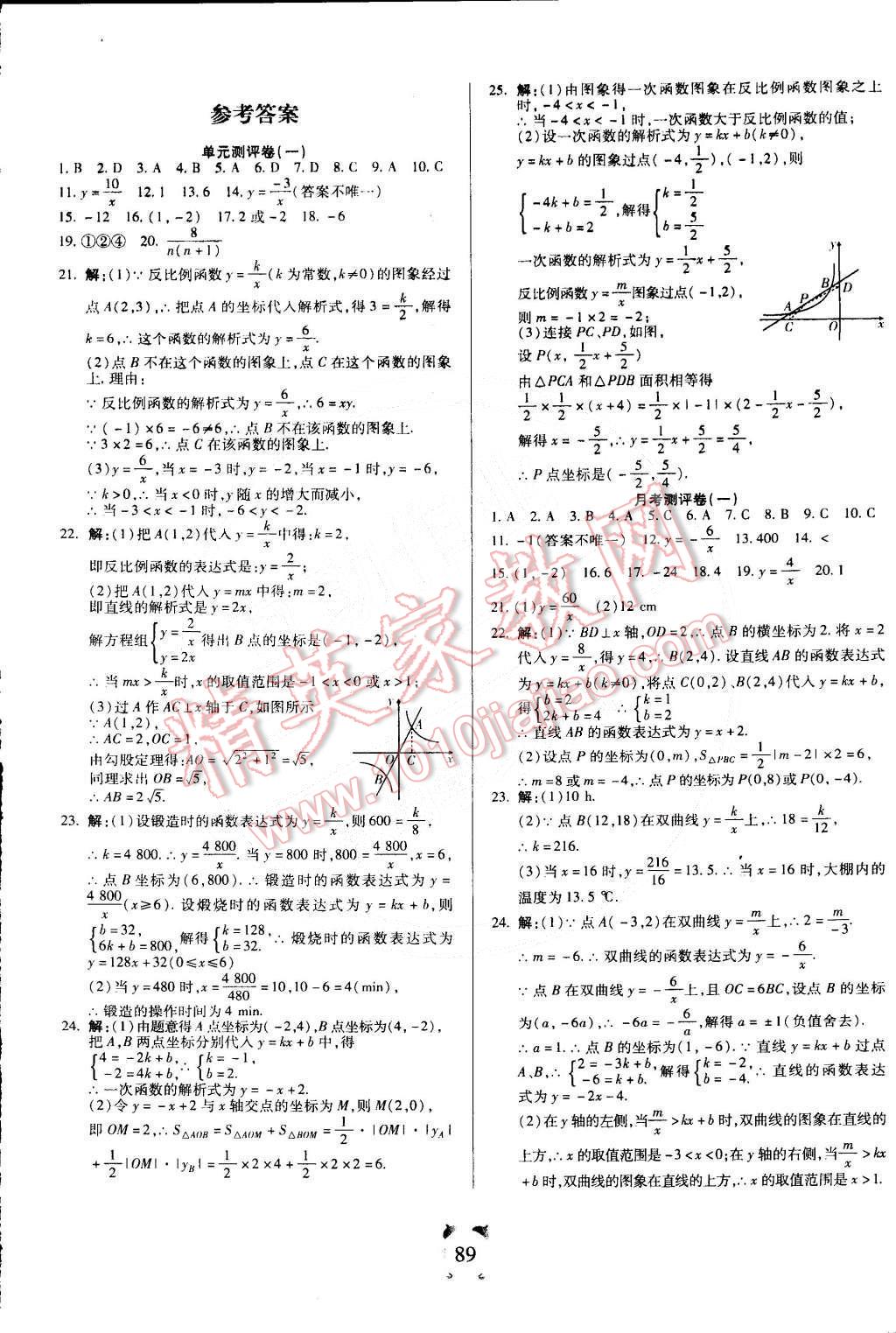 2015年全程優(yōu)選卷九年級(jí)數(shù)學(xué)下冊(cè)人教版 第1頁(yè)