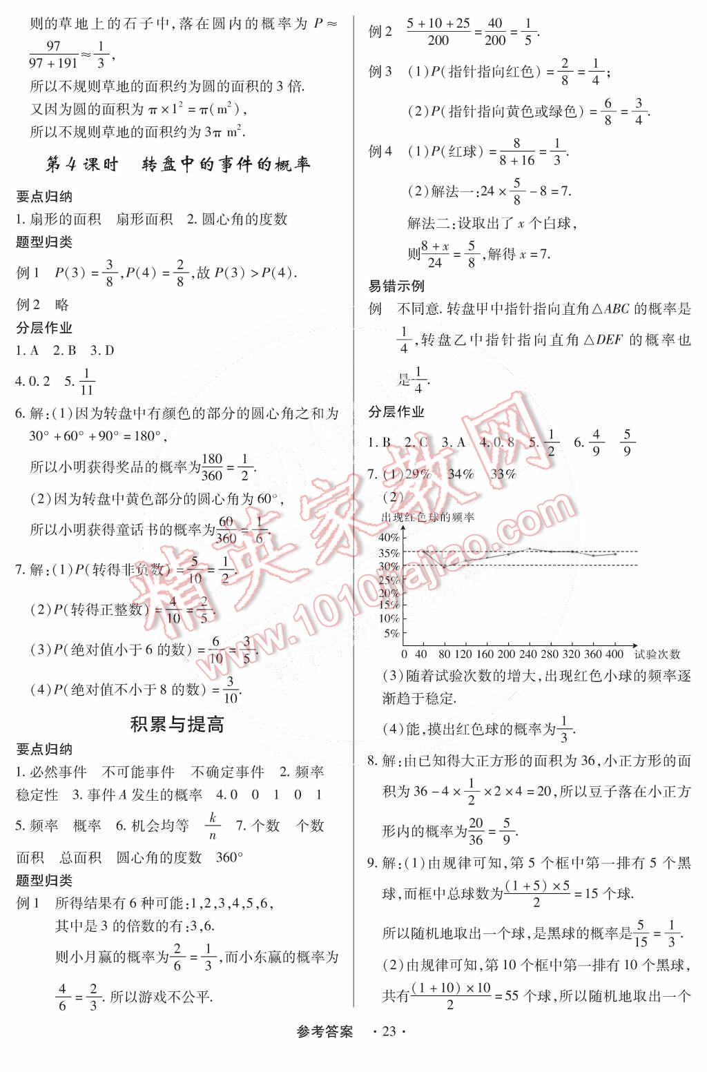 2015年一课一练创新练习七年级数学下册北师大版 第23页