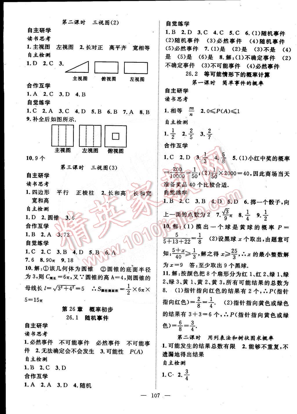 2015年名師學(xué)案九年級數(shù)學(xué)下冊滬科版 第11頁