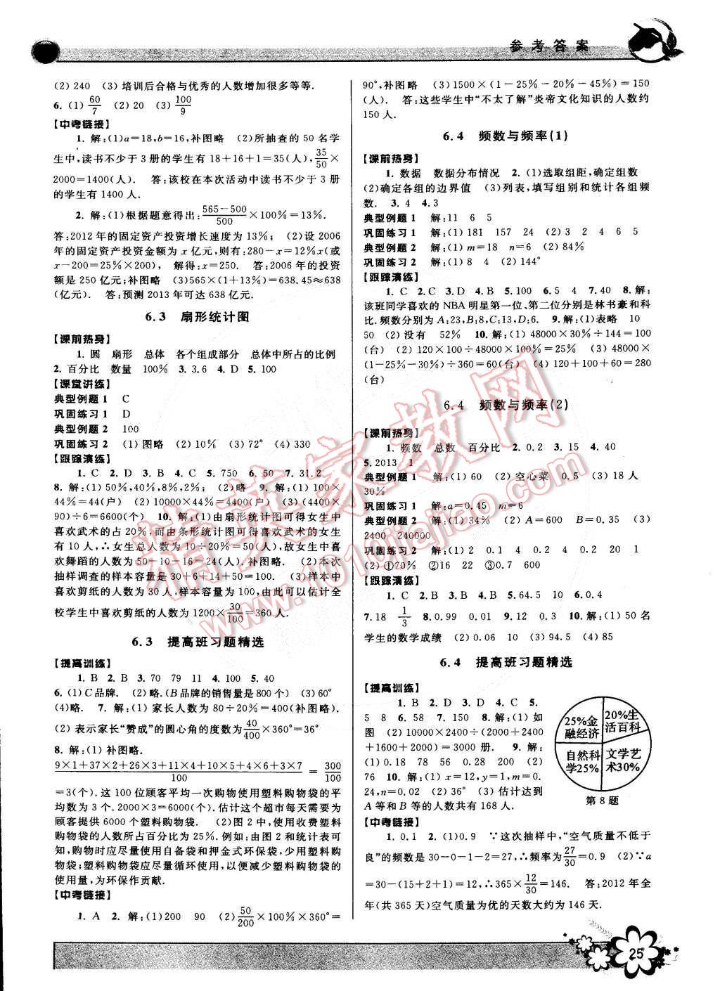 2015年初中新學(xué)案優(yōu)化與提高七年級(jí)數(shù)學(xué)下冊(cè)浙教版 第25頁