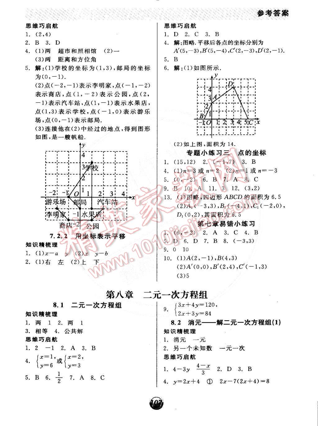 2015年全品基礎(chǔ)小練習(xí)七年級(jí)數(shù)學(xué)下冊(cè)人教版 第5頁(yè)